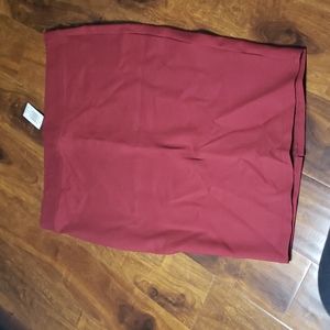 Torrid burgundy pencil skirt